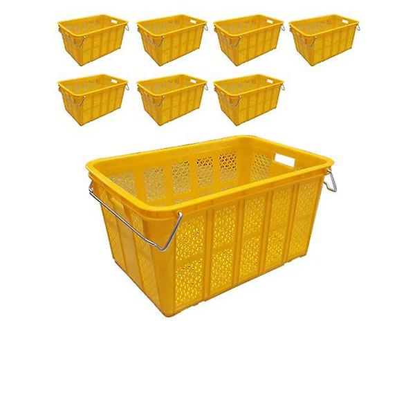  철고리는 있고 바퀴가 없는 136L 운반상자 X 8개입