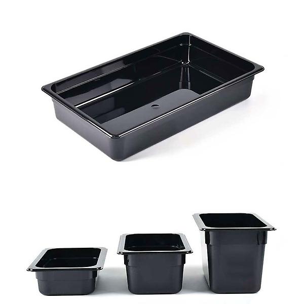  높이 10cm FULL SIZE 블랙 PC 밧드 바트 뚜껑별도