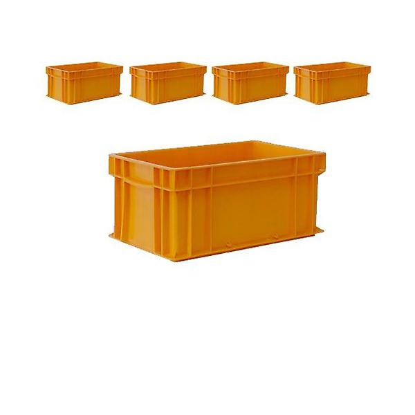  440 X 270 X 195 노란색 플라스틱 공구상자 X 5개입