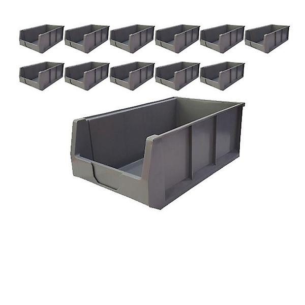  500 X 300 X 200 회색 플라스틱 부품상자 X 12개입