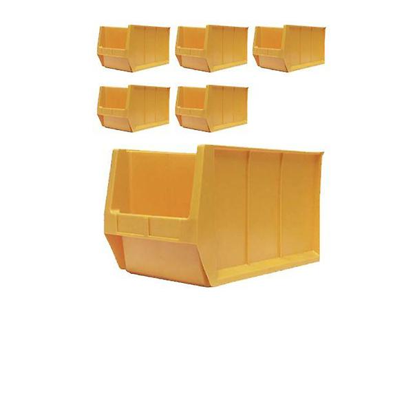  500 X 300 X 300 노란색 플라스틱 부품상자 X 6개입