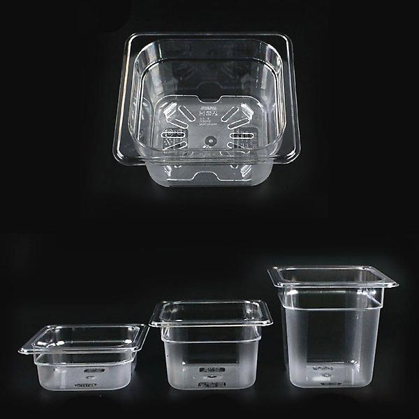  높이 15cm 6분의1 물받침 투명 PC 밧드 바트 뚜껑별도