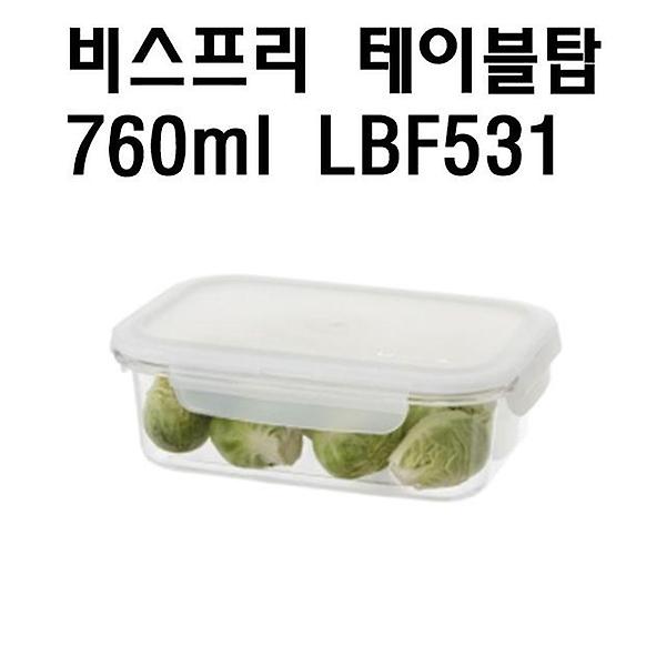  락앤락 비스프리 테이블탑직사각 찬통밀폐용기 LBF531