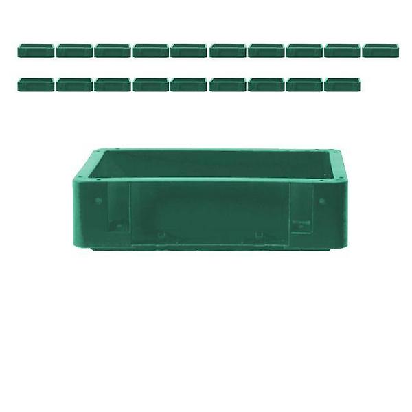  380 X 240 X 105 다단적재 가능한 녹색 상자 X 20개입