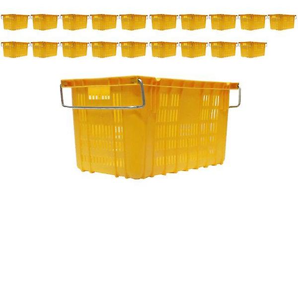  농산물 보관에 사용하는 46L 노란색 운반상자 X 20개