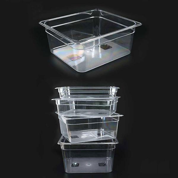  높이 6.5cm 3분의2 투명 PC 밧드 바트 받드 뚜껑별도