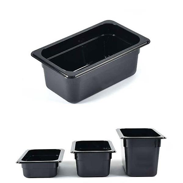  높이 15cm 4분의1 SIZE 블랙 PC 밧드 바트 뚜껑별도