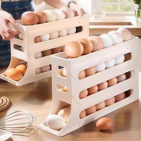  프리미엄 3층 달걀 정리대 슬라이딩 계란에그 트레이
