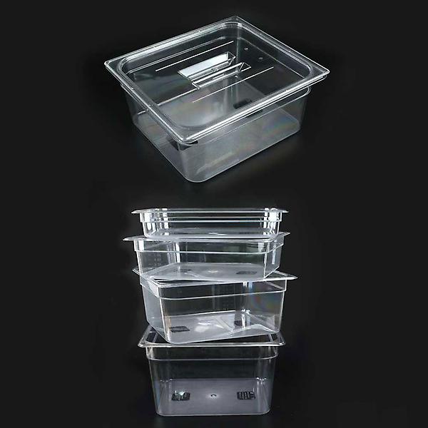  높이 15cm 3분의2 투명 PC 밧드 바트 받드 뚜껑포함