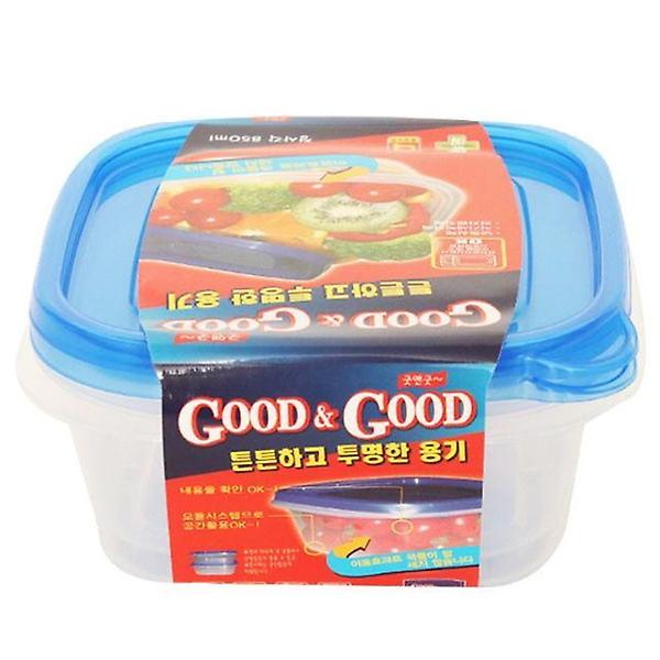  굿앤굿지퍼락850ml(정사각 2P) 다용도 보관용기 10개