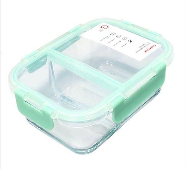  락앤락 유리 밀폐 용기 반찬통 보관통 2칸 600ML
