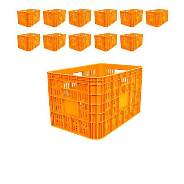  다단적재가 가능한 52L 노란색 배추 상자 X 12개입