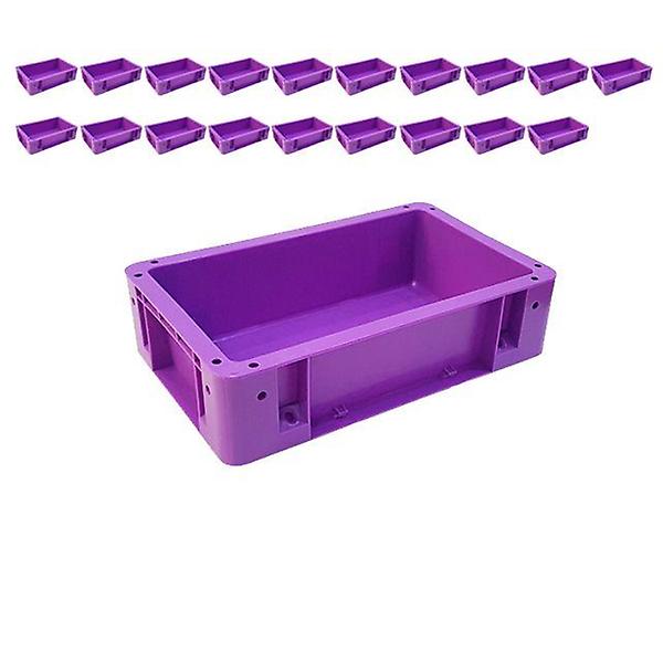  380 X 240 X 105 다단적재 가능한 보라색 상자 X 20개