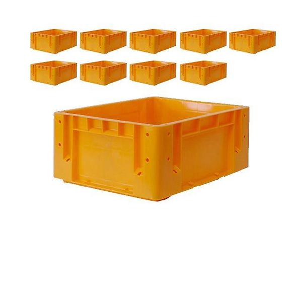  480 X 380 X 200 다단적재 가능한 노랑 상자 X 10개입