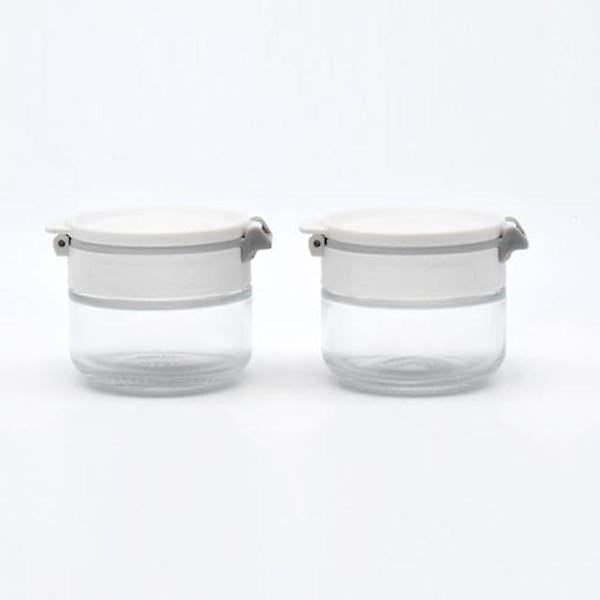  시노글라스 양념통 유리 조미료통 화이트 80ml 2p