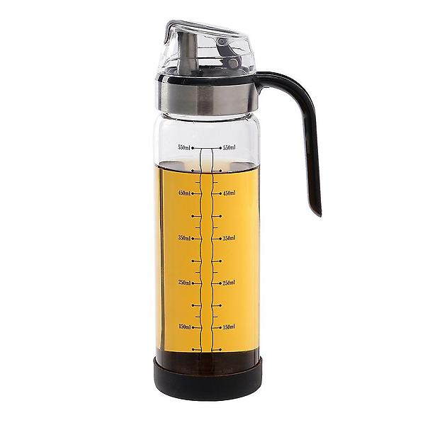  내열유리 자동개폐 오일병 참기름 시럽 간장 소스통