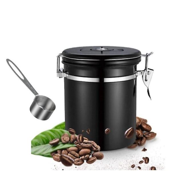  VENT 304스텐 타임다이얼 원두커피통 TBEAN150 블랙