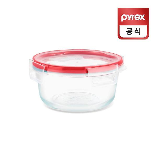  코렐 파이렉스 원형 프레쉬락 4면 밀폐용기 950ml