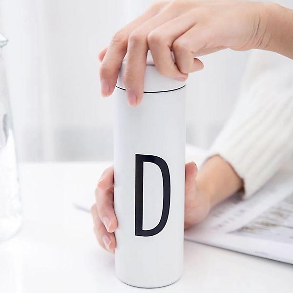  오늘의 이니셜 D 보온병 280ml 깔끔 화이트 보냉물병