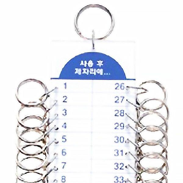  열쇠고리 열쇠꾸러미 연결고리 키체인 50구 사물함키