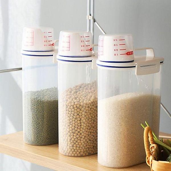  쌀보관 2kg 소분용기 시리얼디스펜서 시리얼통 쌀보관