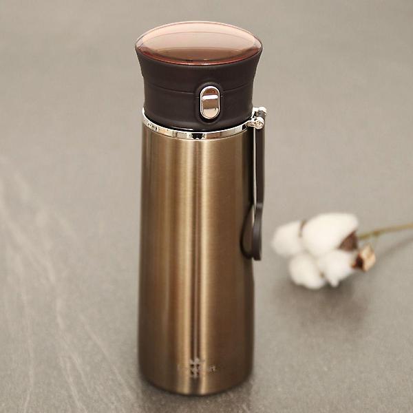  원터치보온병 350ml 골드