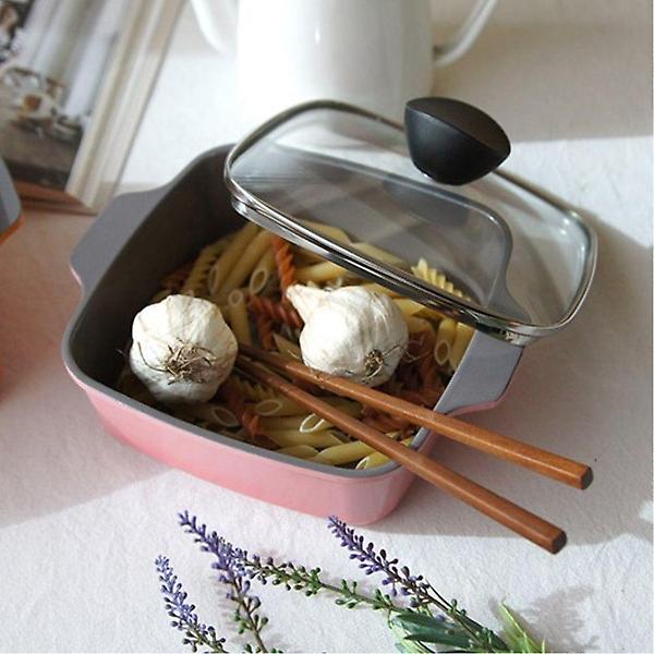  귀여운 디자인 스퀘어 세라믹 미니 사각 전골 냄비