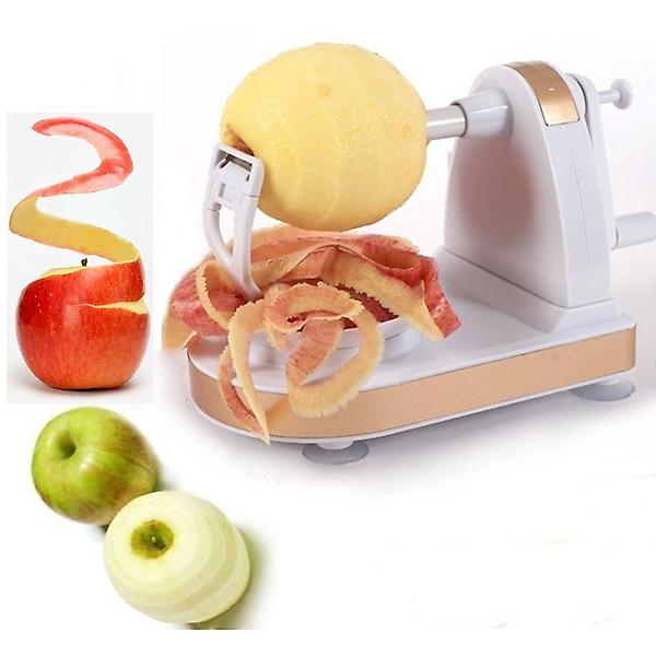  반자동사과껍질깎기 화이트 과일깎는기계 오렌지껍질