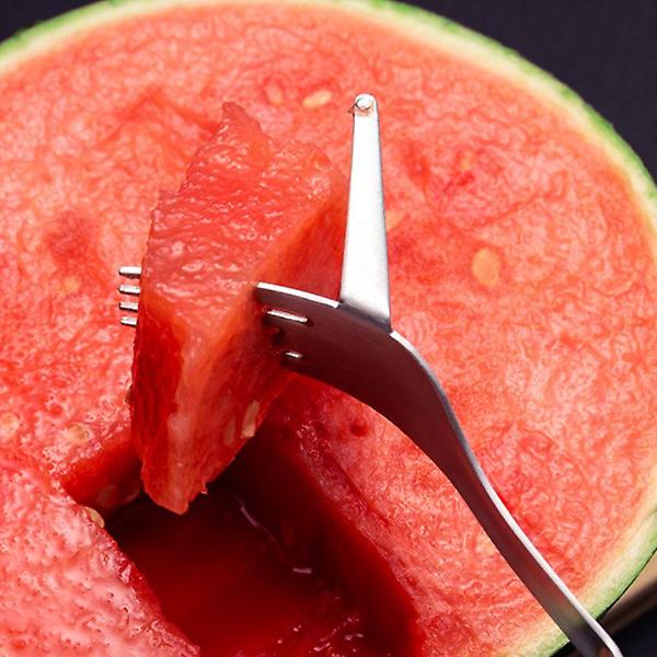  채칼 필러 잘라서 바로먹는 수박커팅 포크 슬라이서