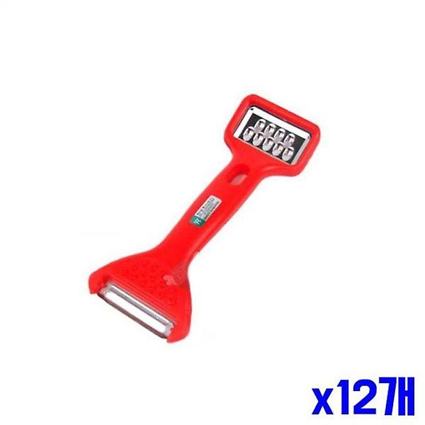  레드 양면 감자칼 x12개 감자채칼 주방감자칼 야채칼