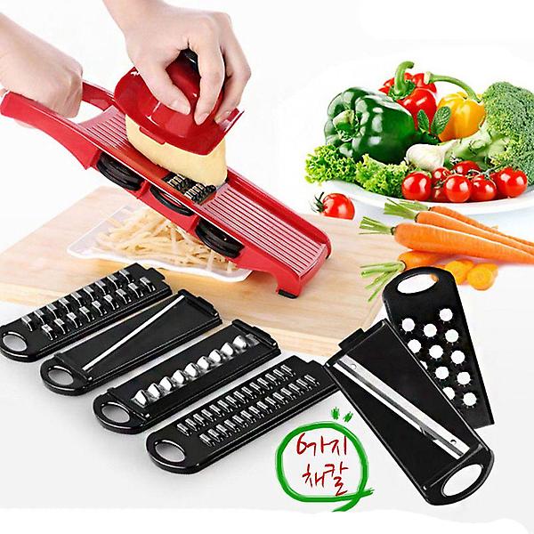  손 다침 방지 홀더 야채 채썰기 강판 채칼세트 8종
