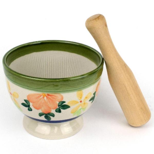  절구통 도자기 깨빻는 마늘 고추절구는통 세트 대