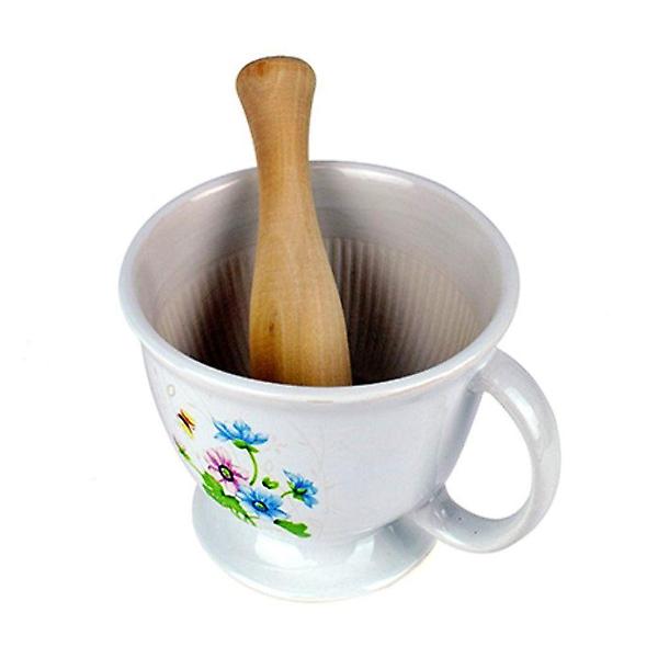  신 도자기 손잡이 절구(소)