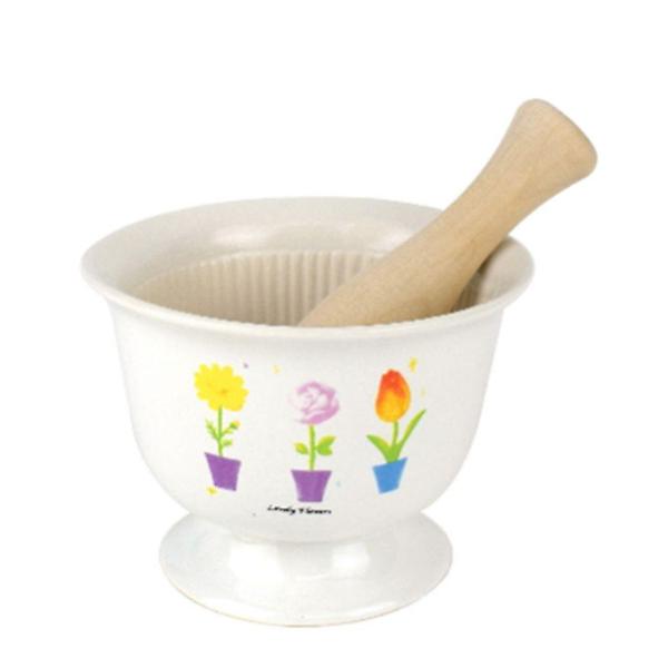  절구통 도자기 깨빻는 마늘 고추절구는통 세트 중