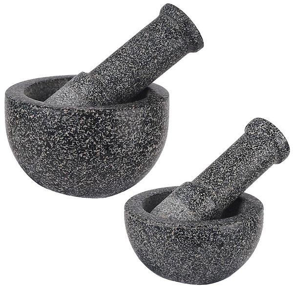  자연석 흑진주 빗금절구(중 대) (색상랜덤)