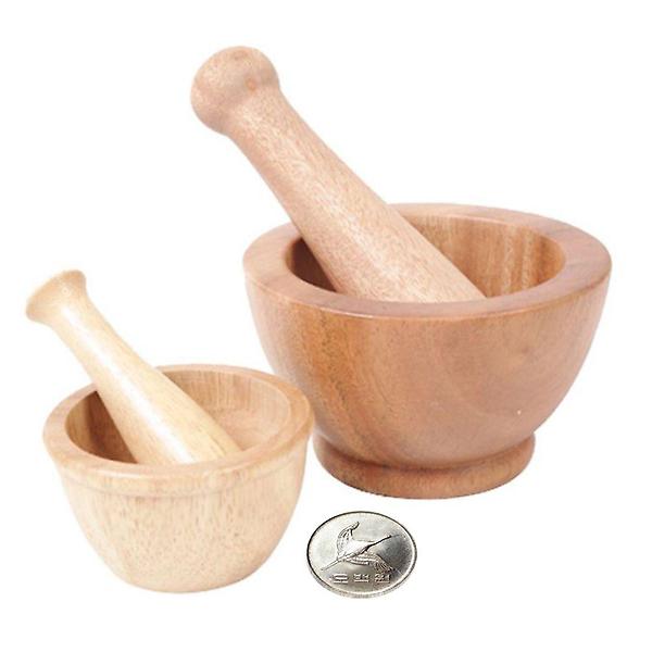  페어프렌즈 원목 미니절구 공이 세트 2종 나무 약초