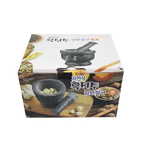  흑진주 일반절구(중) 깨갈이 마늘다지기 돌절구