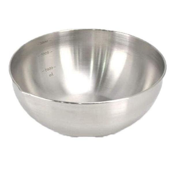 스텐 믹싱볼 눈금 스텐볼 채반 야채볼 샐러드볼 중