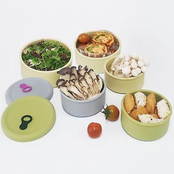  대코 실리콘 스팀홀용기 원형450ml 밀폐용기 실리콘용