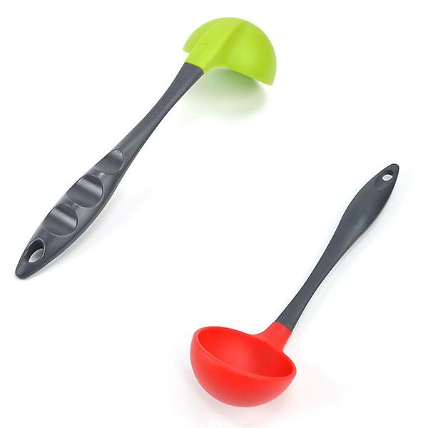  국물 찌개 요리 실리콘 국자 3호 길이 29cm 색상랜덤