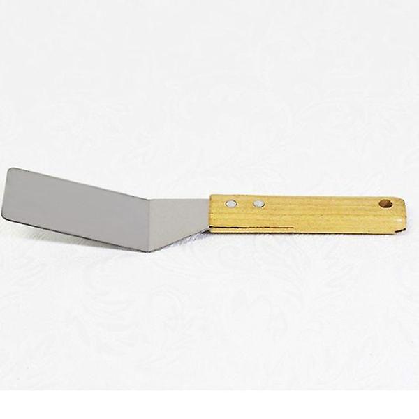  스텐 뒤집개 철판볶음 피자 스파츌라 우드 사각 소