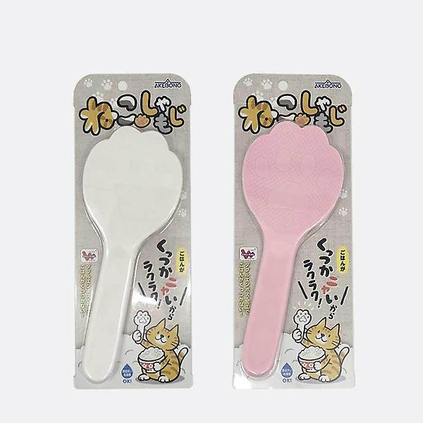  핑크 귀여운주방용품 야옹이 더블엠보싱 주걱