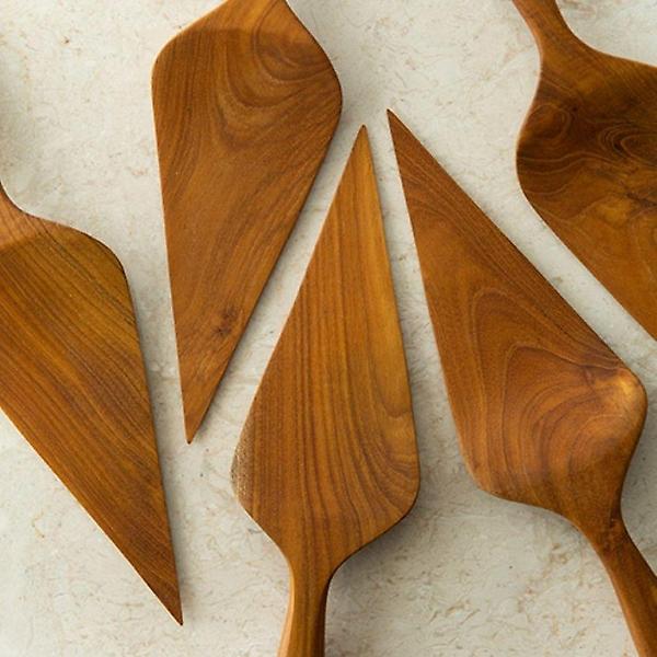  티크나무 삼각형 스페츌러 1p