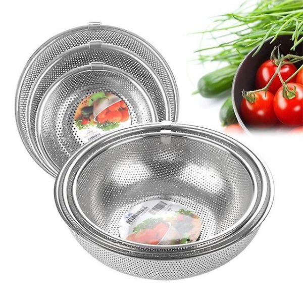  HIMMEL힘멜 링 핸들 타공 바스켓 채반 소쿠리 19.5cm