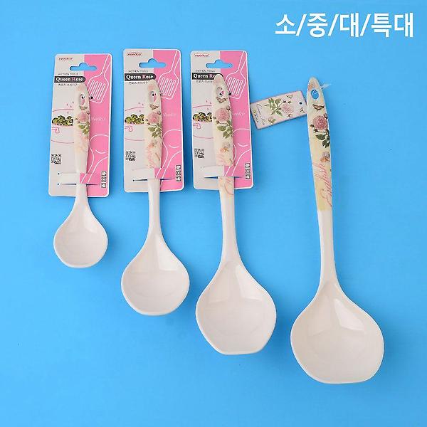  장미패턴 멜라민 볶음 주걱 특대 X3개 주방 요리주걱