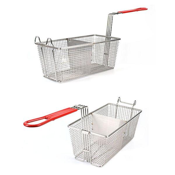  스텐 304 튀김기 전용 2칸 튀김망 튀김 바스켓 12호