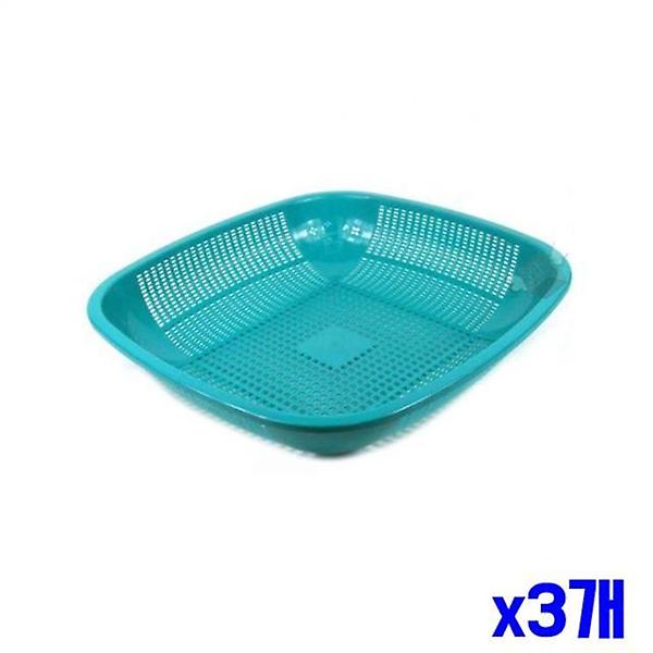  물빠짐 넓은 채반 55x53x11cm 소쿠리 야채씻기 x3개