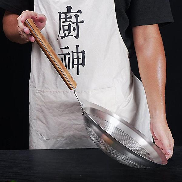  특대형 우드 스텐 채반 채망 건지기 튀김 뜰채 26cm