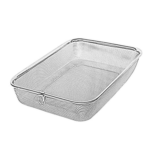  스텐 사각바구니 대 305x235x65mm 1P 채반 바스켓