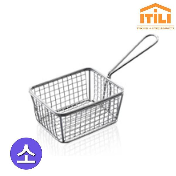  이딜리 스테인레스 미니튀김 바스켓 사각-소
